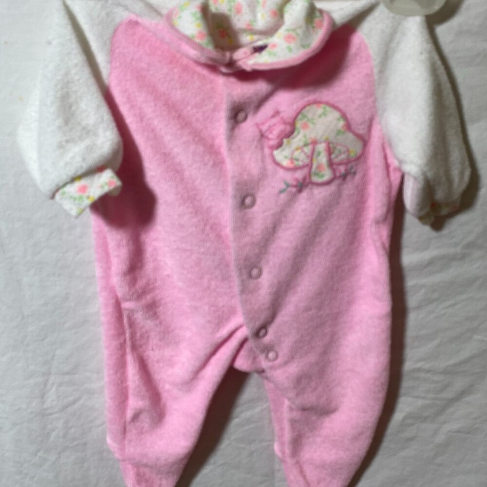 Carter's Pink & White Terry Sleeper